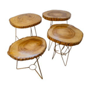 Mesa Auxiliar Tronco de Madera